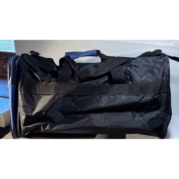 Toronto Maple Leafs Duffel Workout Bag Black Blue Mesh Pockets Zippers 20 x 10" - Picture 6 of 12